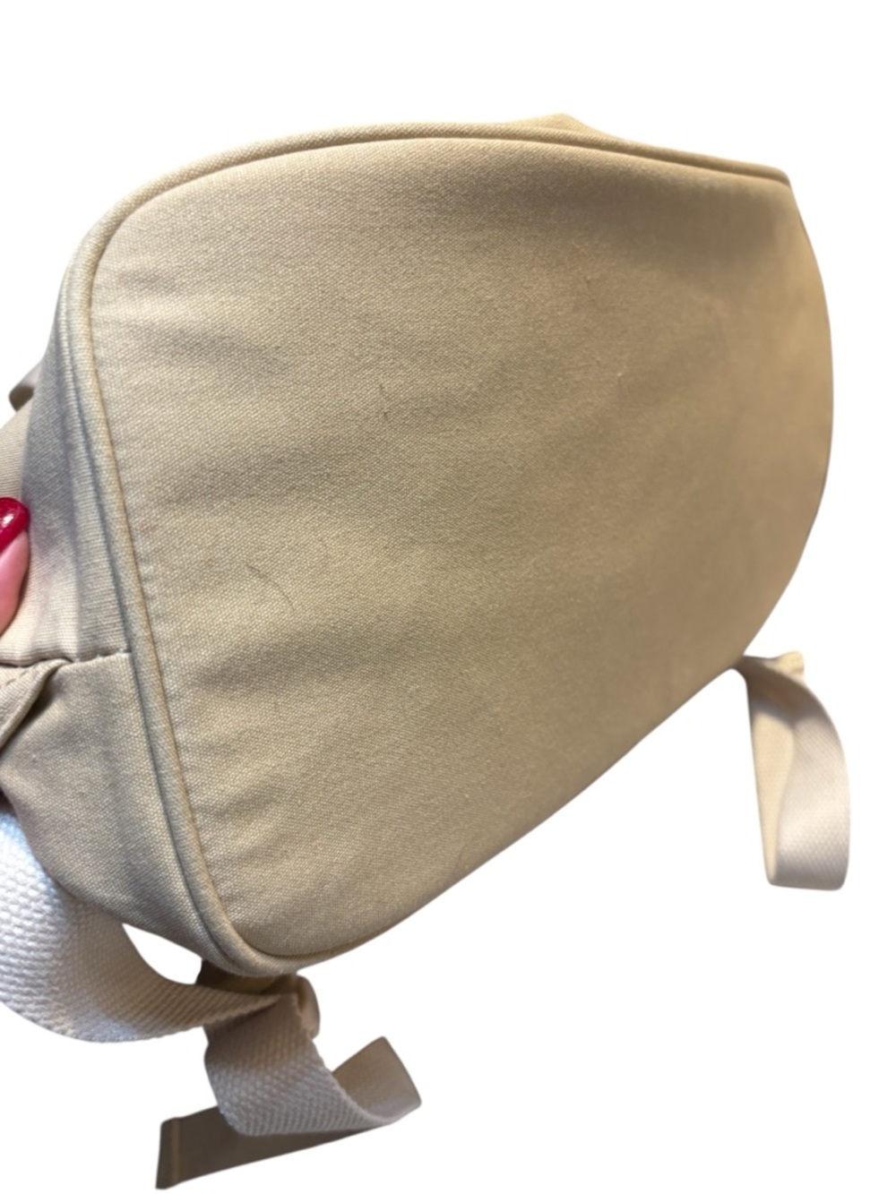 Sale! NWT Roxy Beach Tote Backpack Cooler base Beige & Cream Woven Two-Tone Zip - Picture 6 of 14